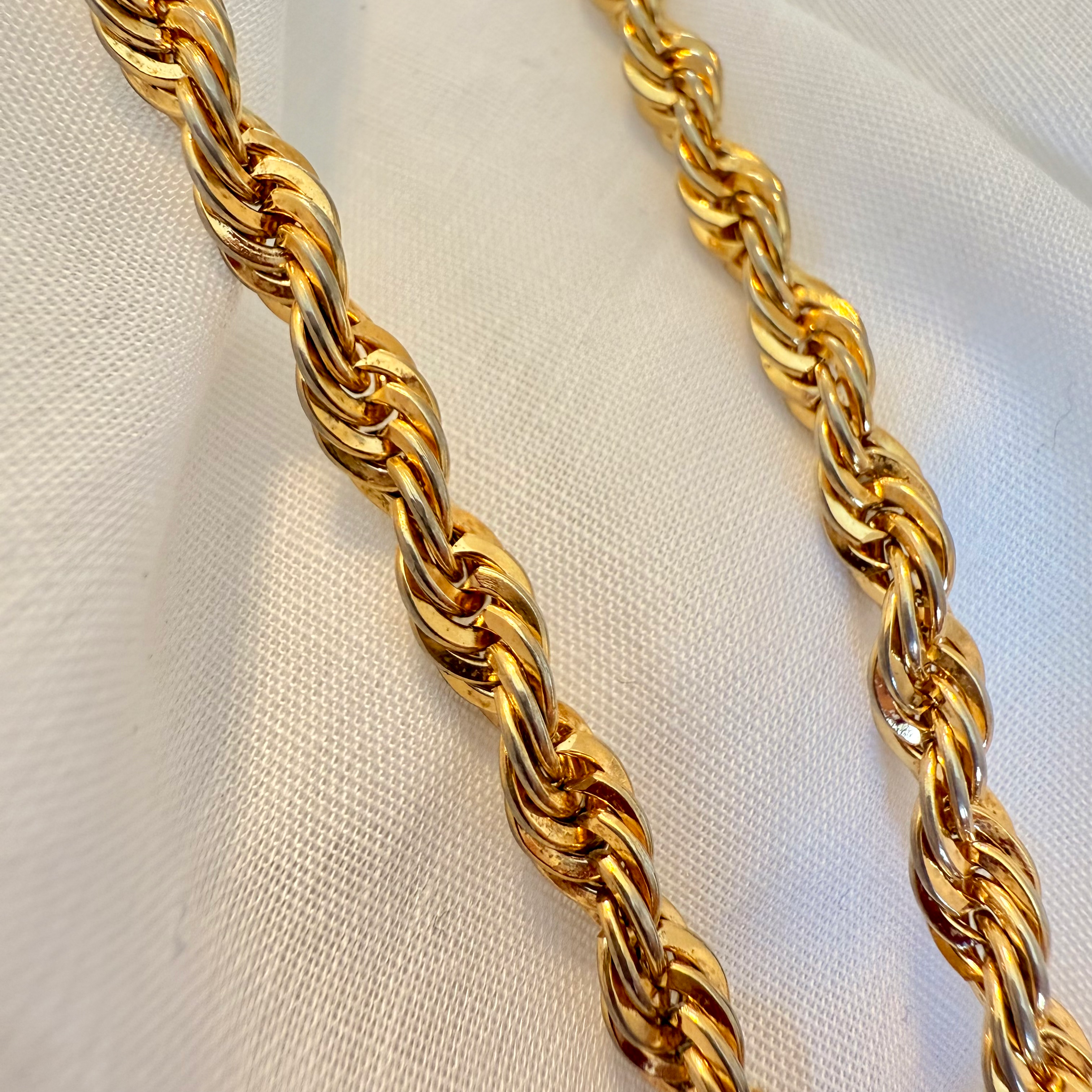 18ct gold plated necklace with watermelon glass pendant image 3