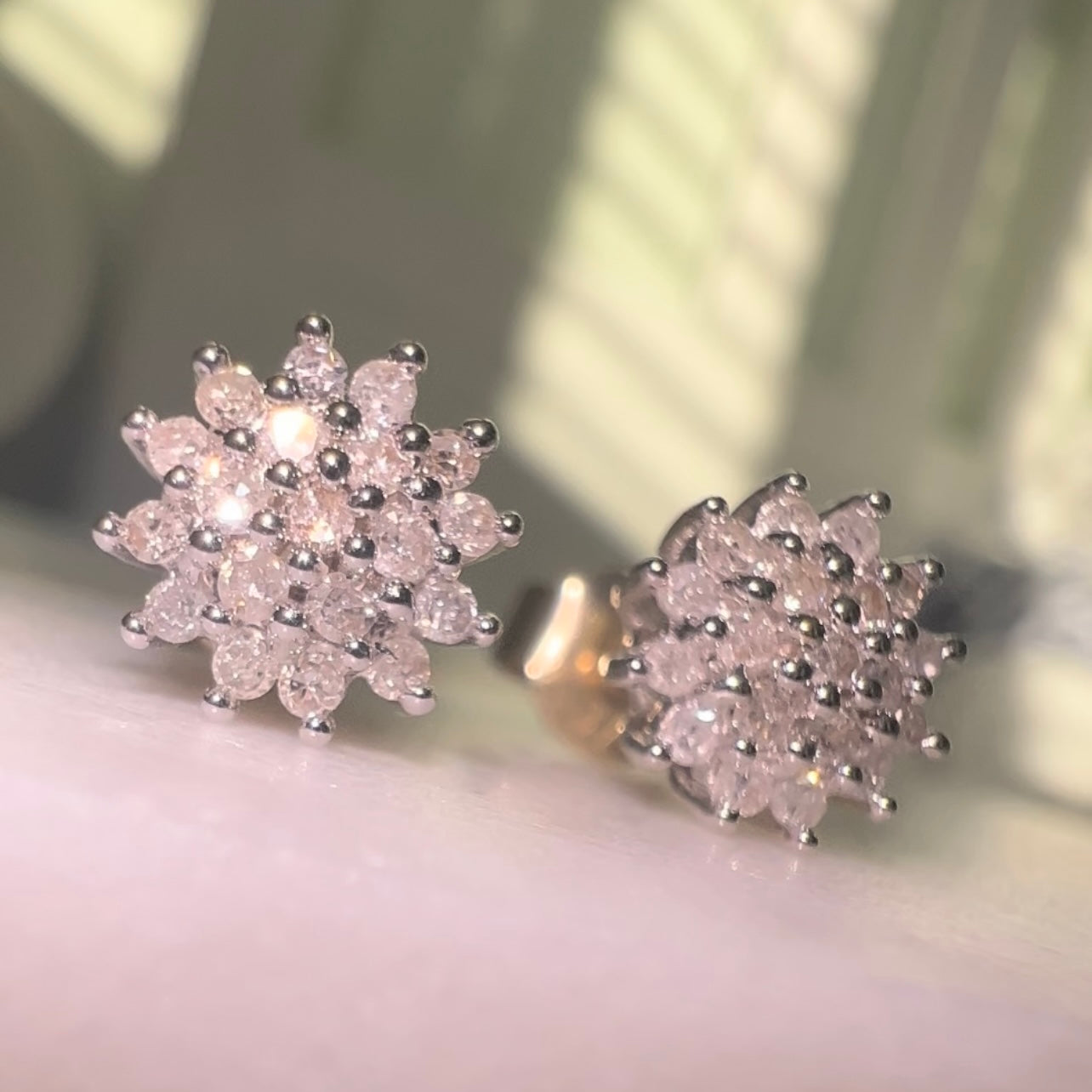 Diamond cluster studs image 0