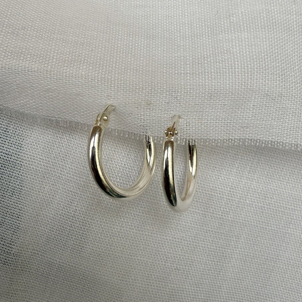 Small Silver Hoops