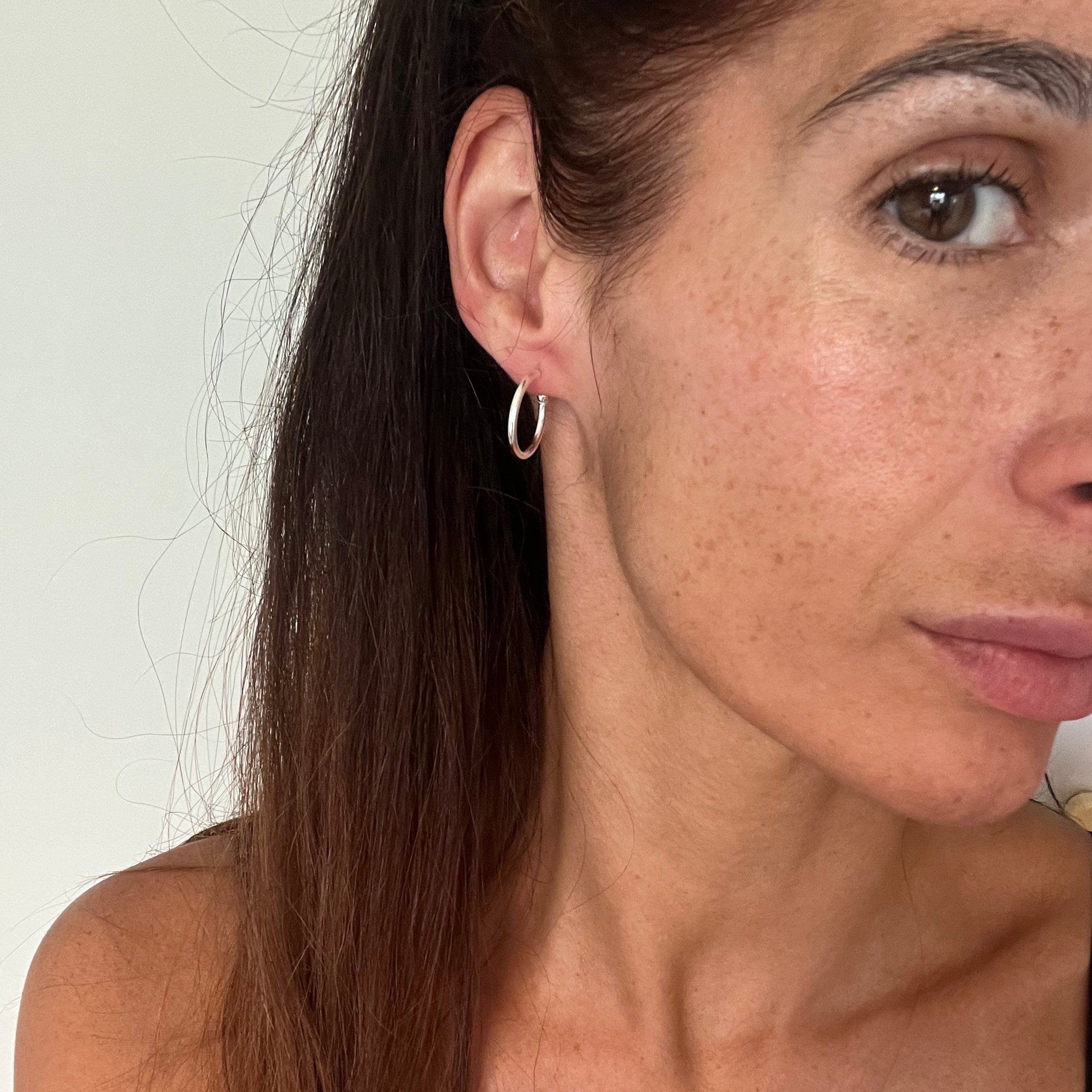 Silver T-Bar Earrings image 6