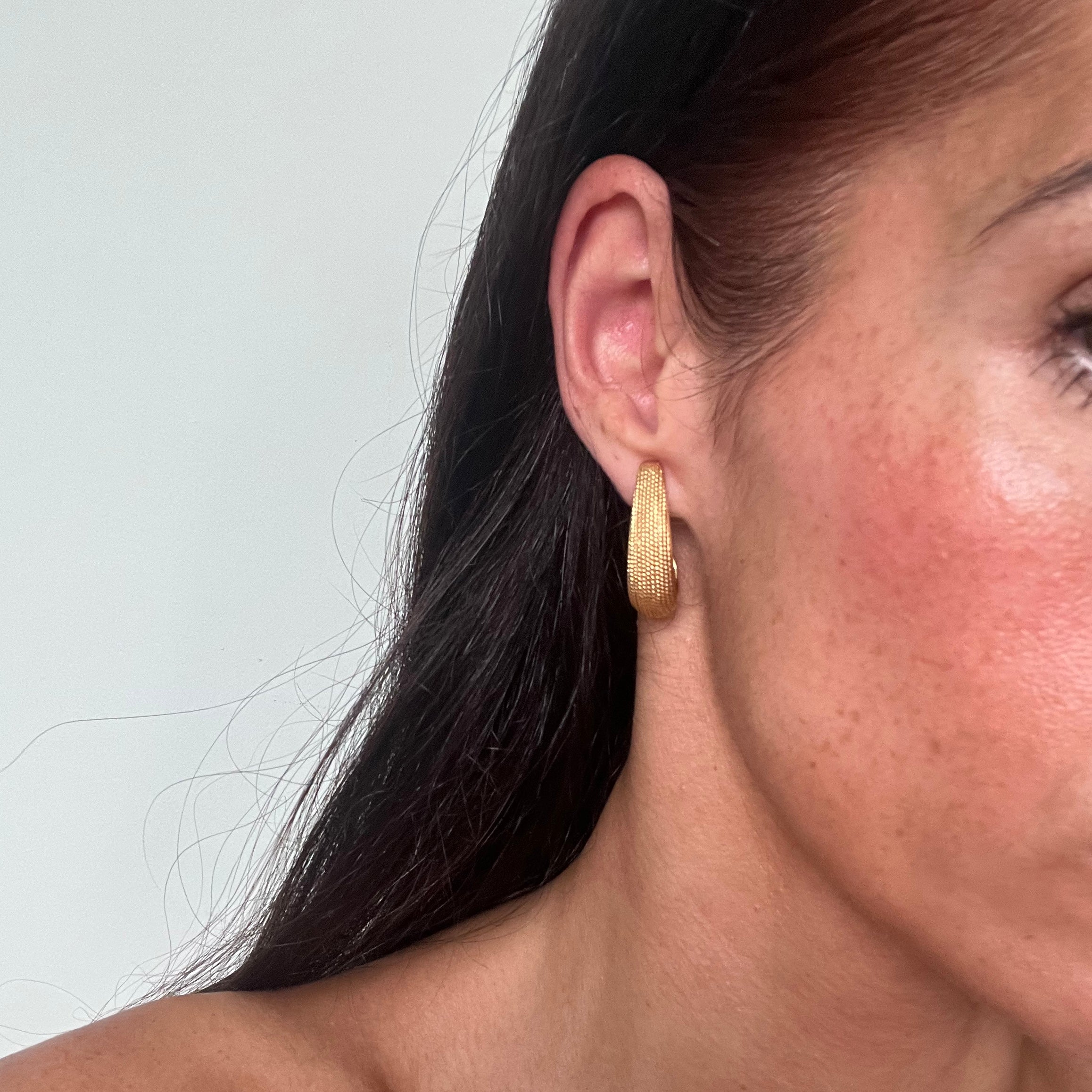 Vintage Napier Costume demi hoop earrings image 0