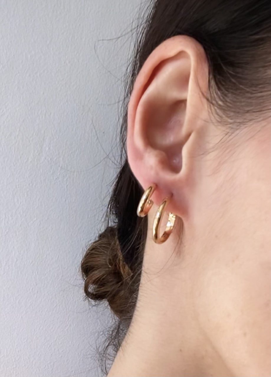 Signature large hoops image 1