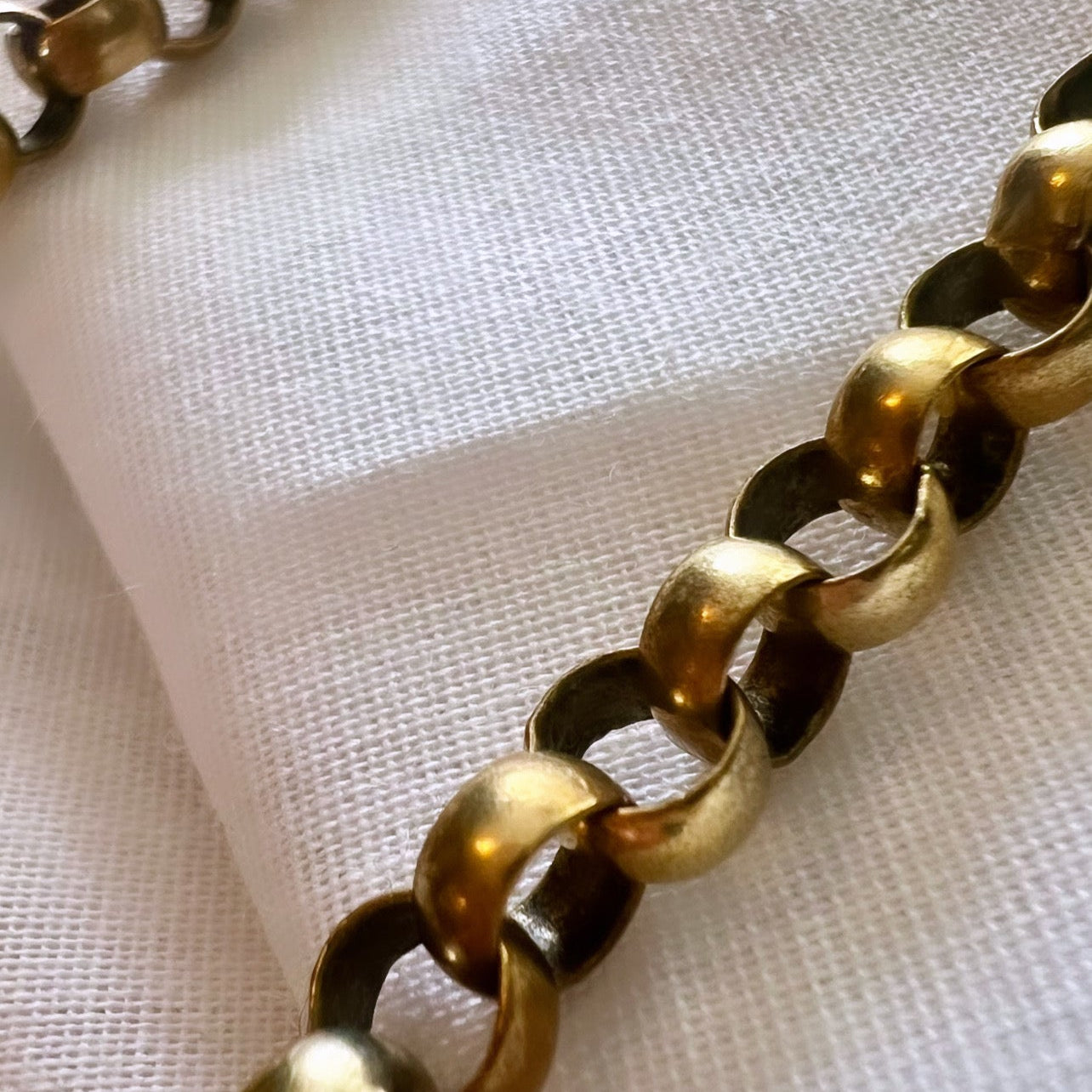 Antique pinchbeck chain necklace image 2