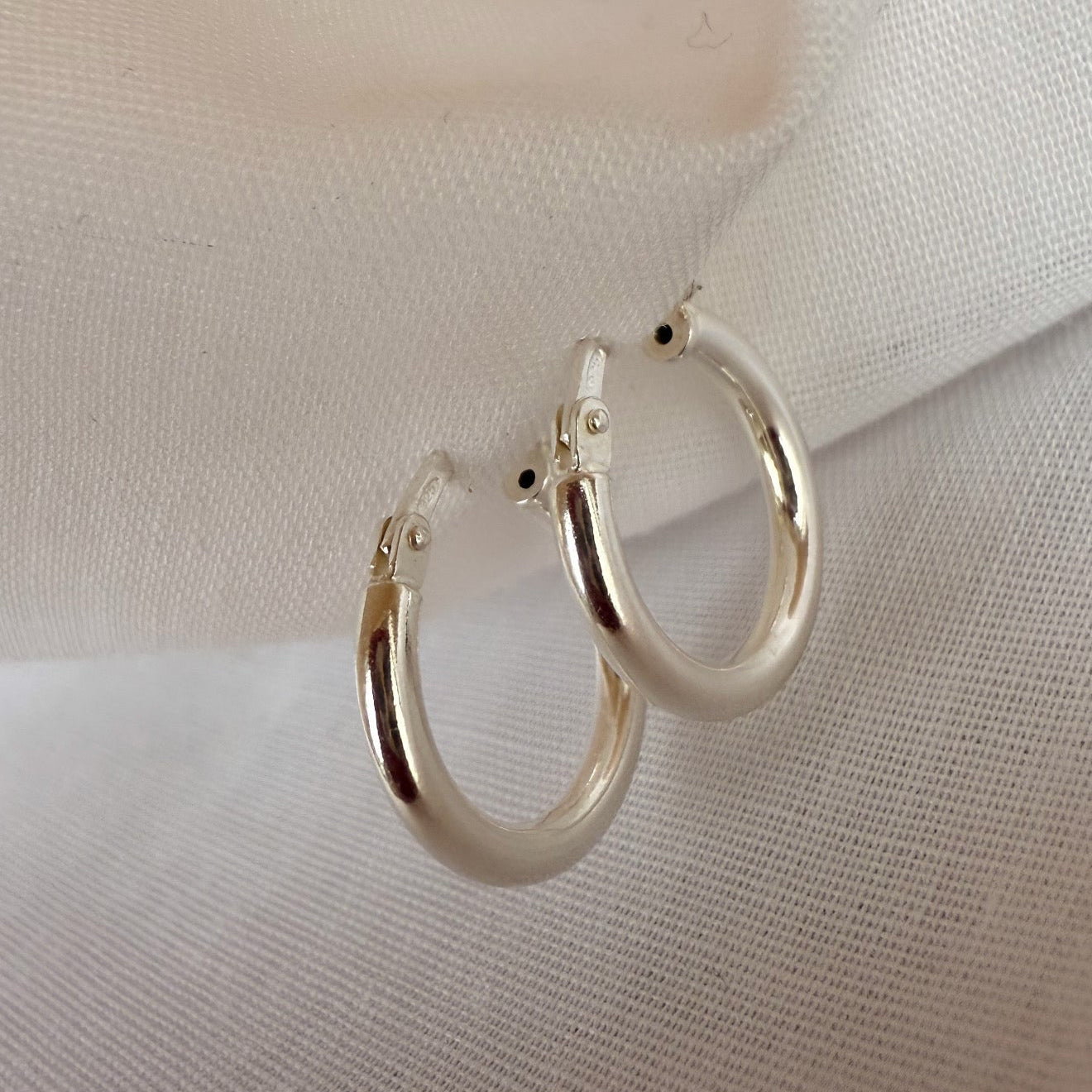Small Silver Hoops