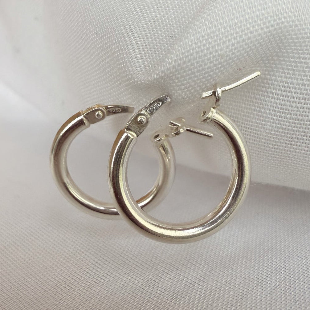 Small Silver Hoops