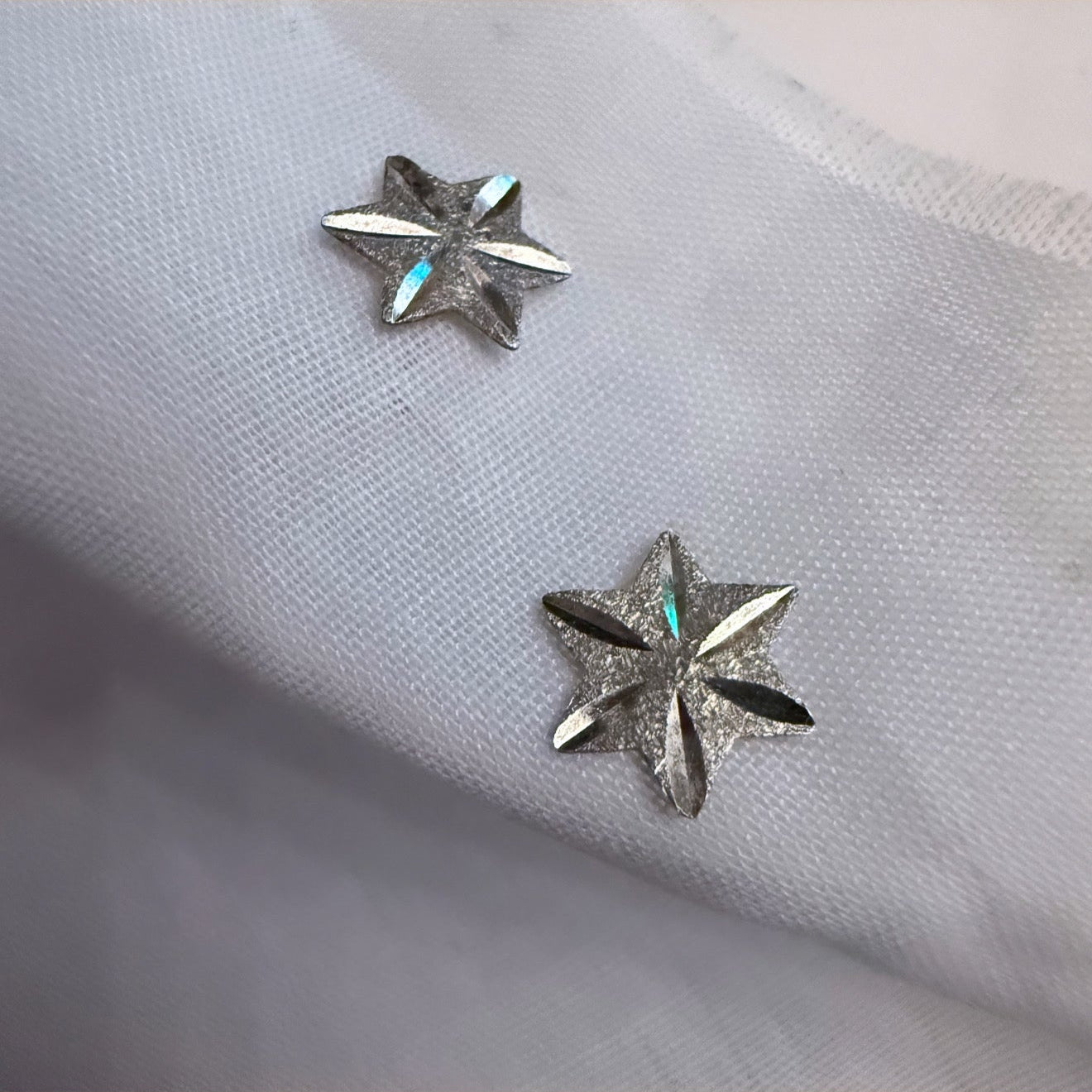 Vintage Silver Star Studs