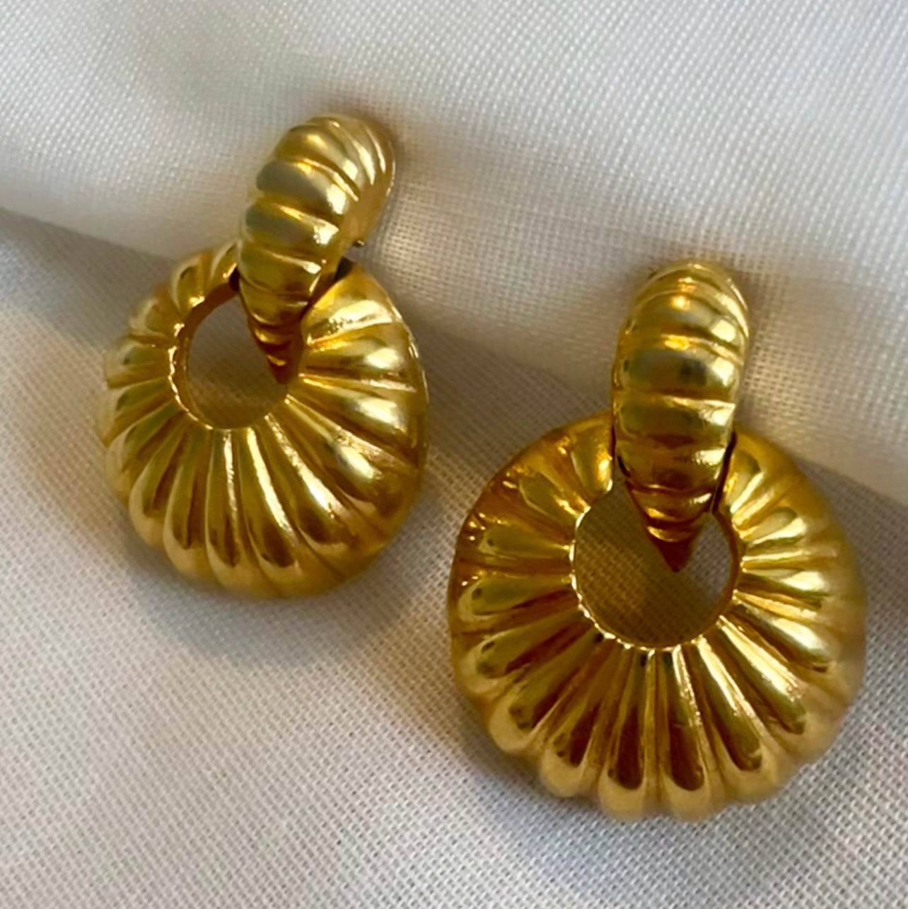 Vintage Costume Door Knocker clip on earrings image 2