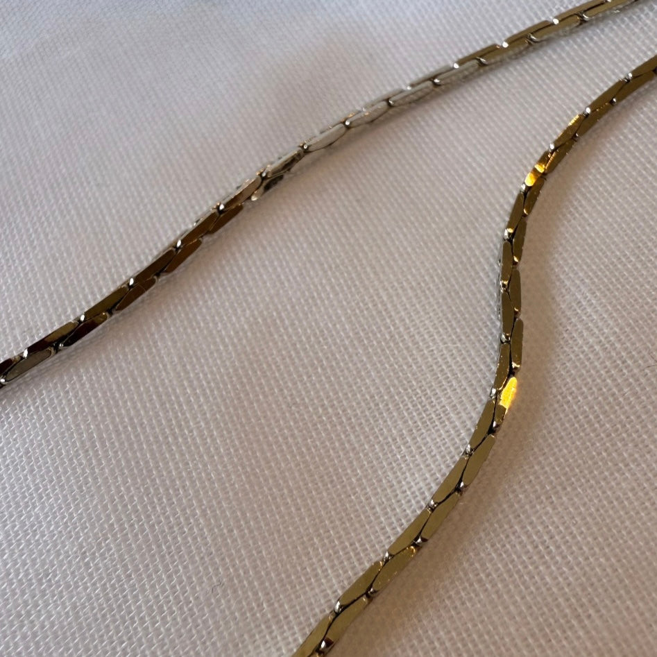 Silver necklace with locket image 1