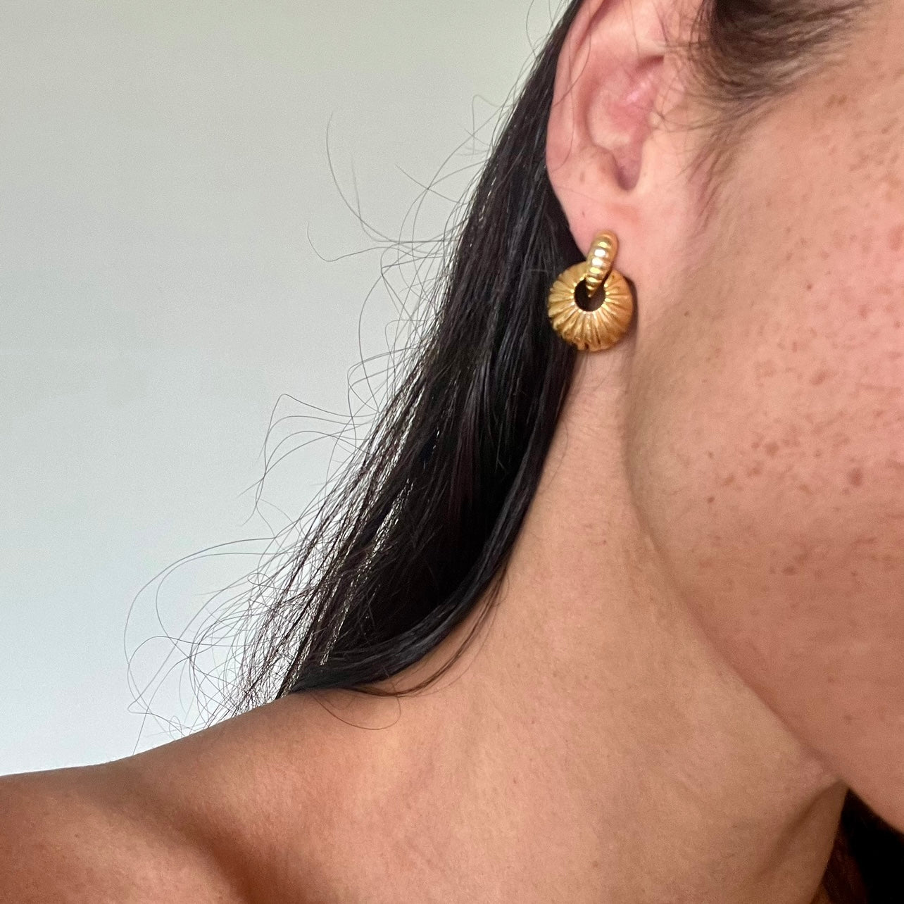 Vintage Costume Door Knocker clip on earrings image 0