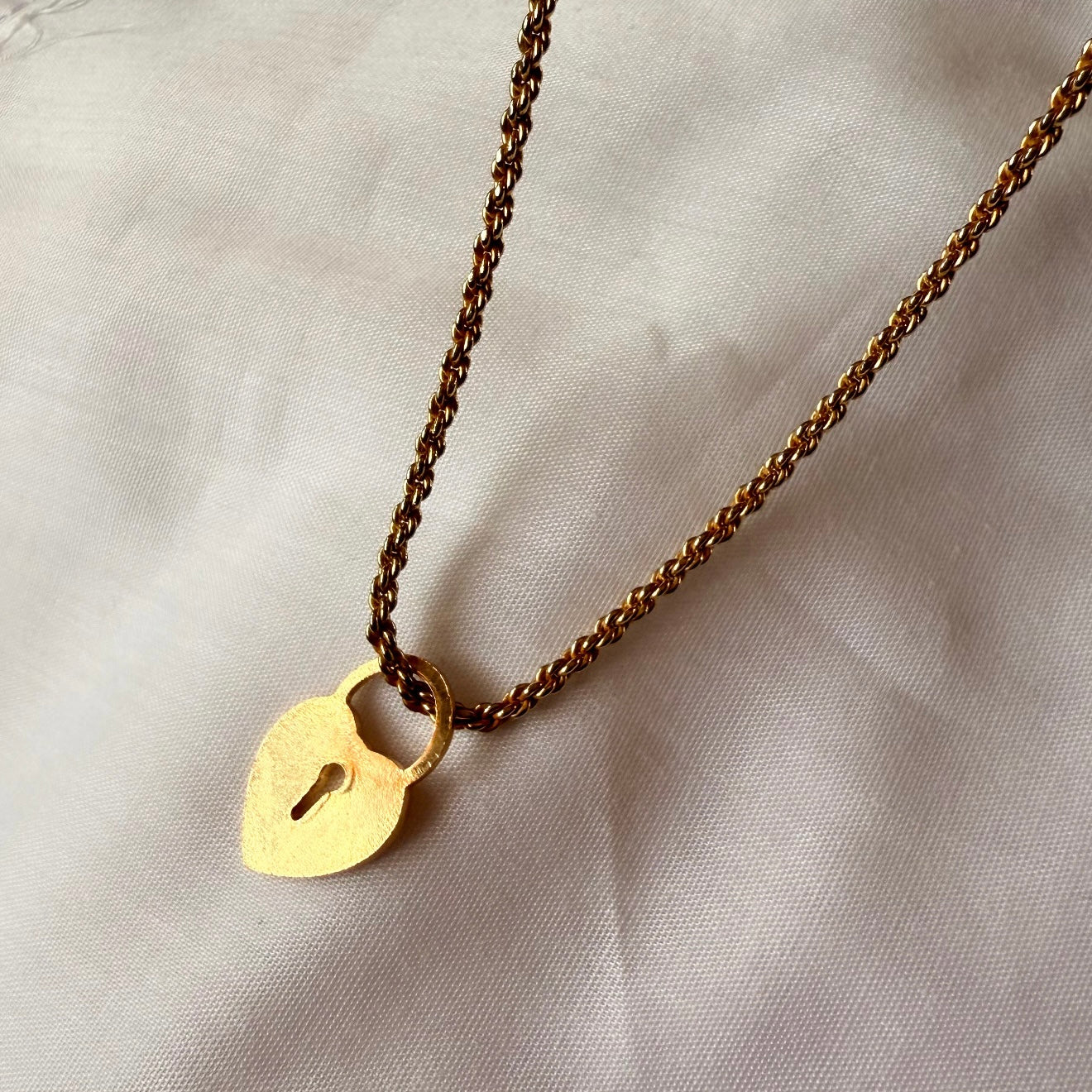 18ct gold plated locket necklace image 2