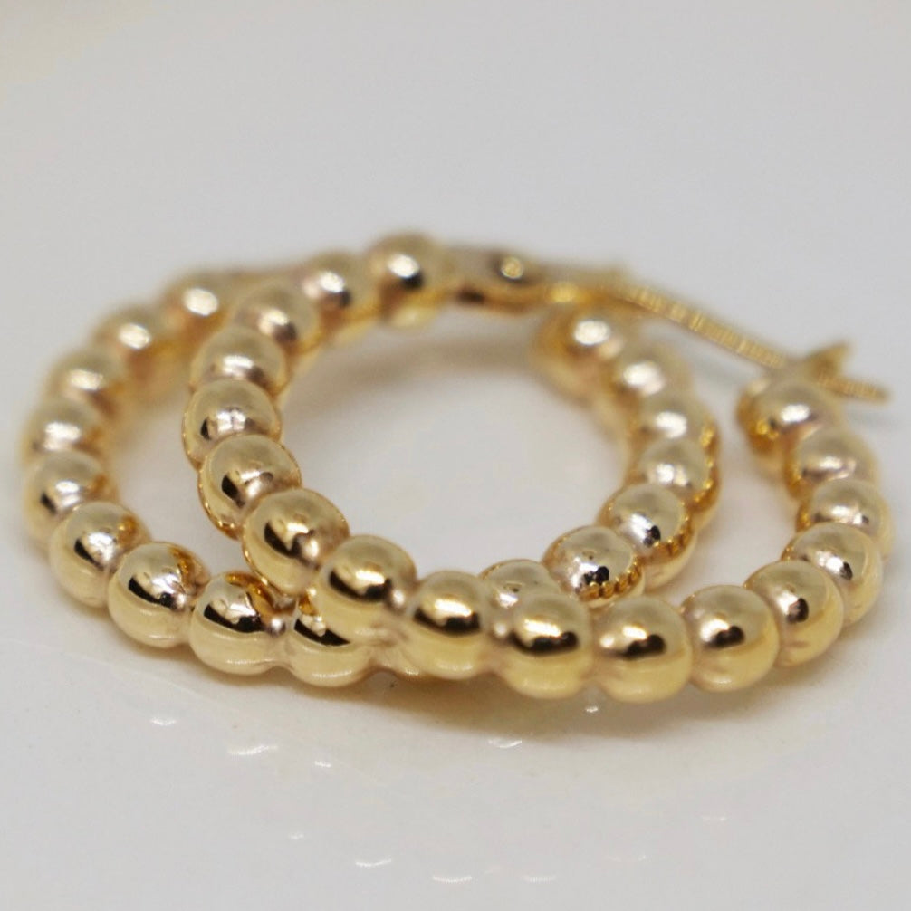 Beaded hoops image 0