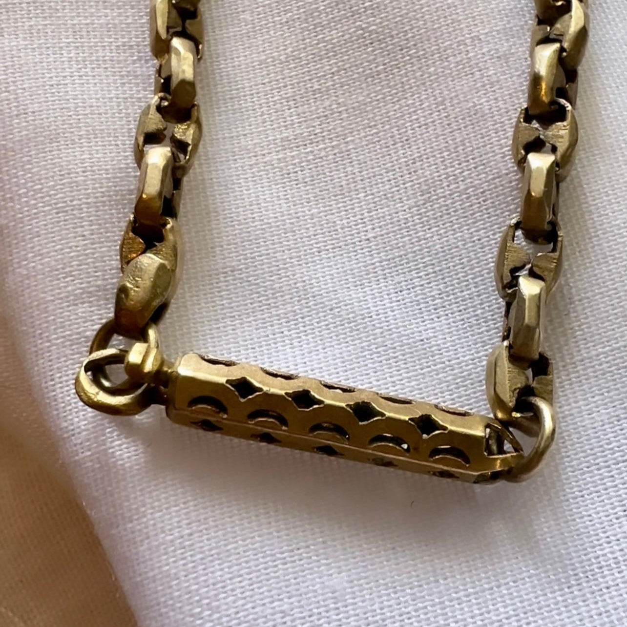 Antique Pinchbeck chain necklace image 0