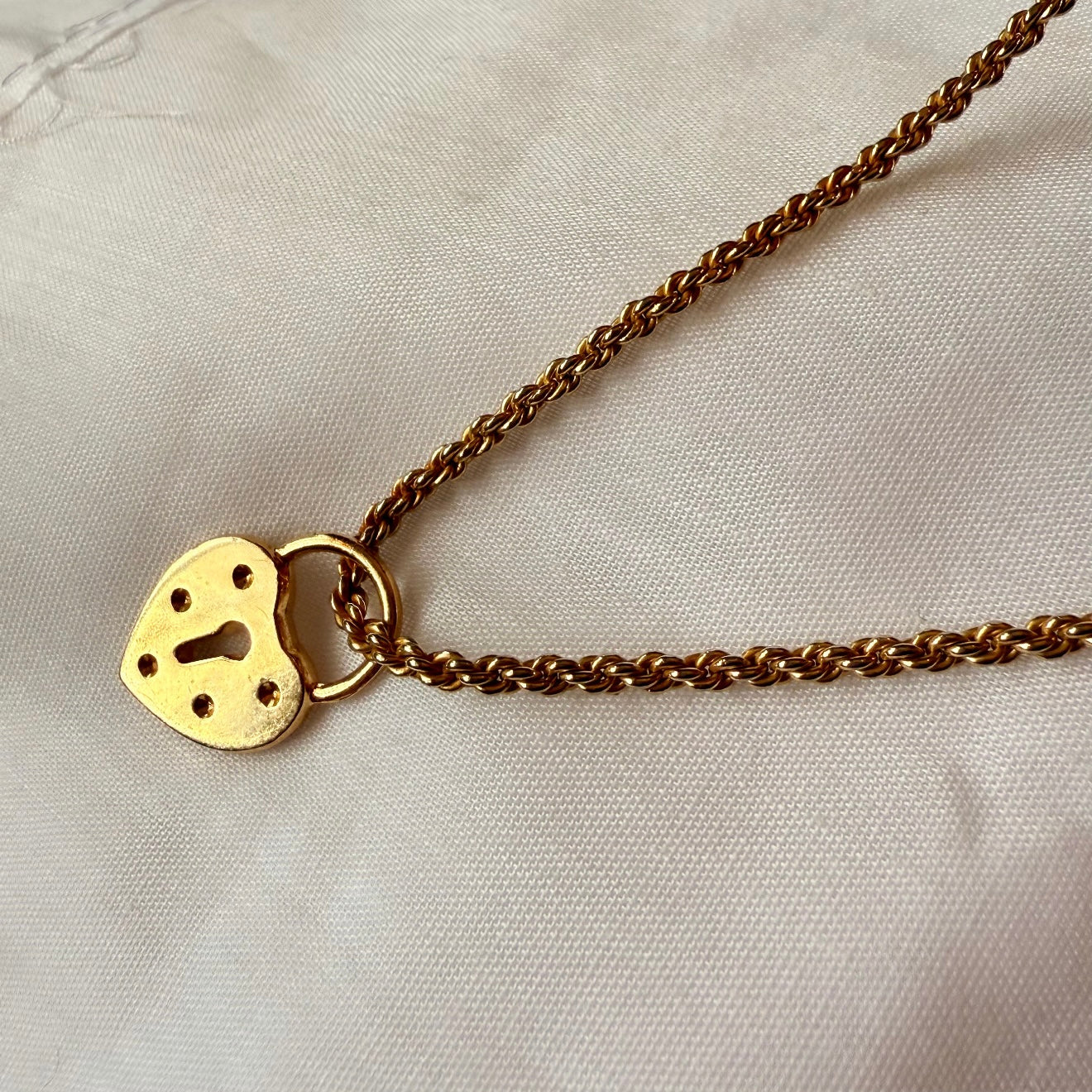 18ct gold plated locket necklace image 6