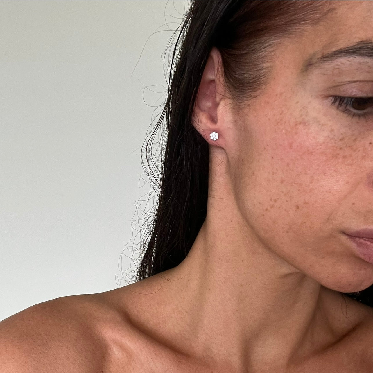 Silver Cluster Studs image 2