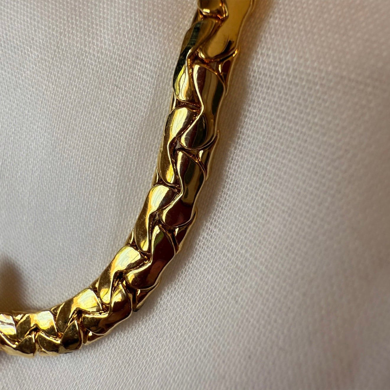 18ct gold plated Crescent necklace collar image 6