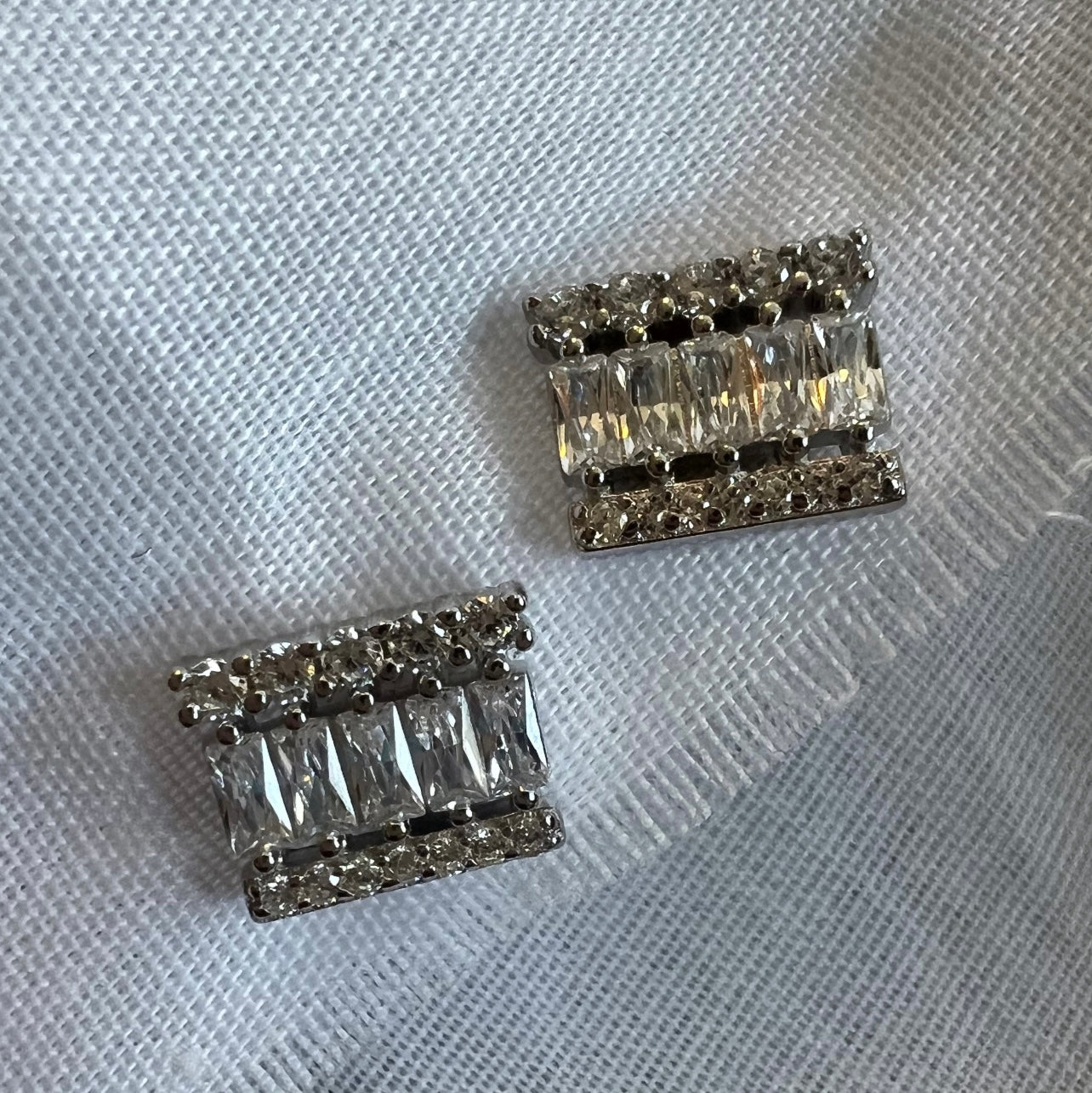 Silver Deco Studs image 3