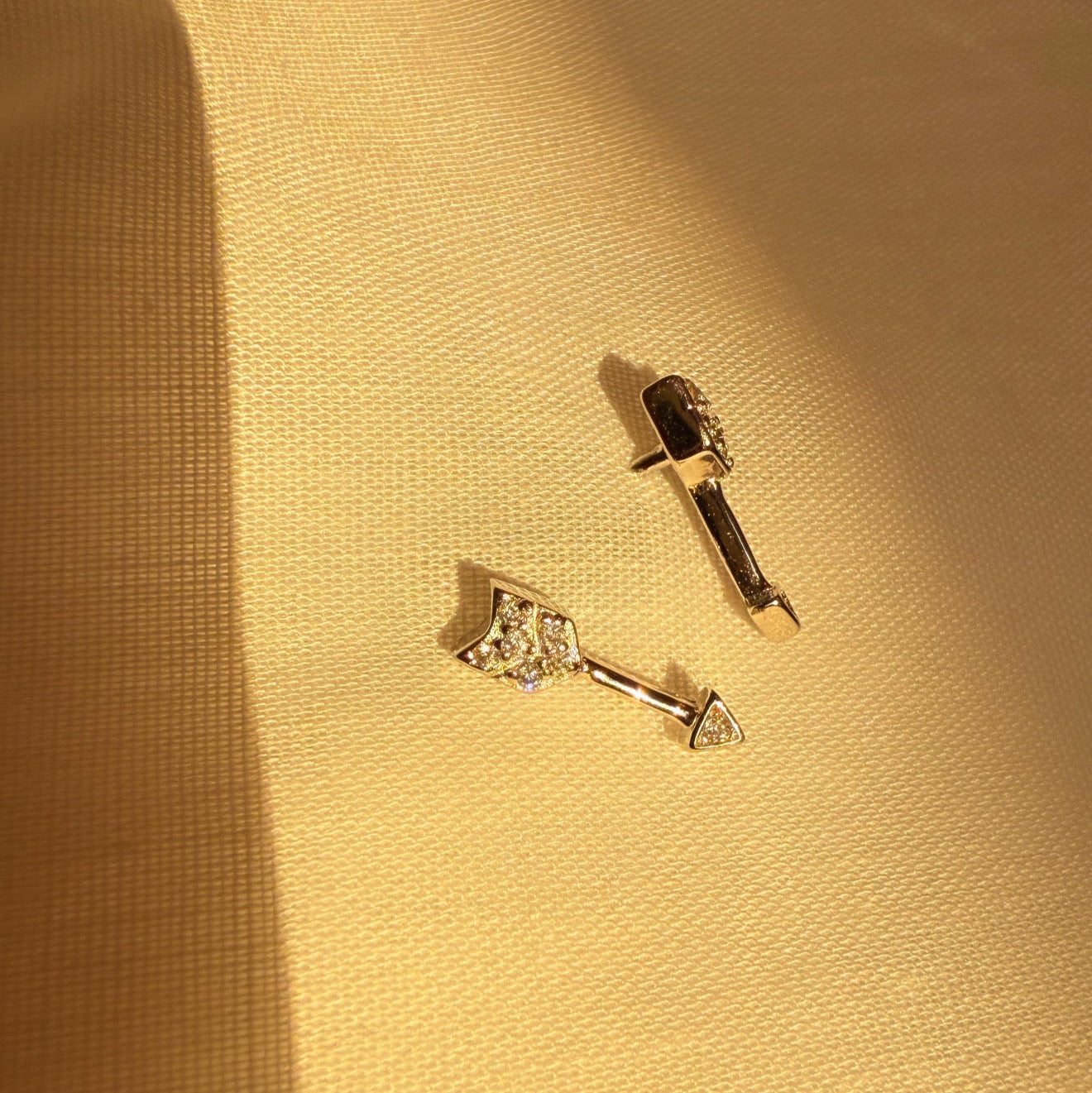 Silver Arrow CZ Studs