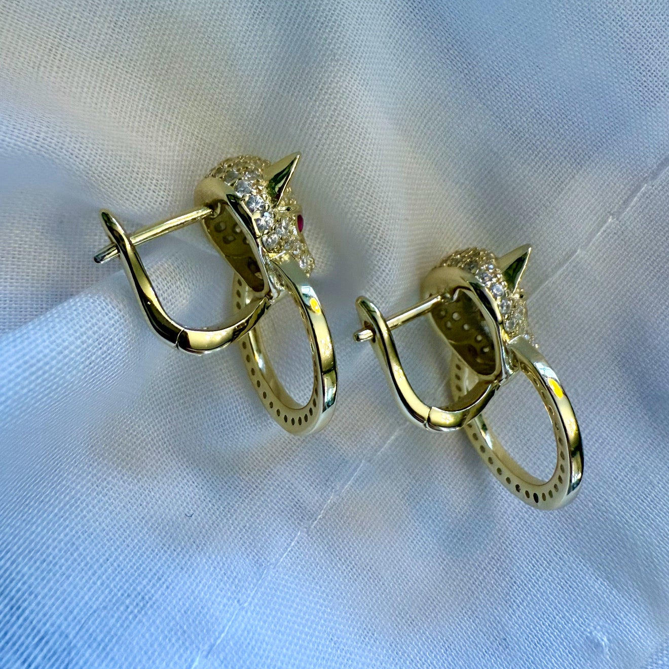 14ct Gold Plated Cats