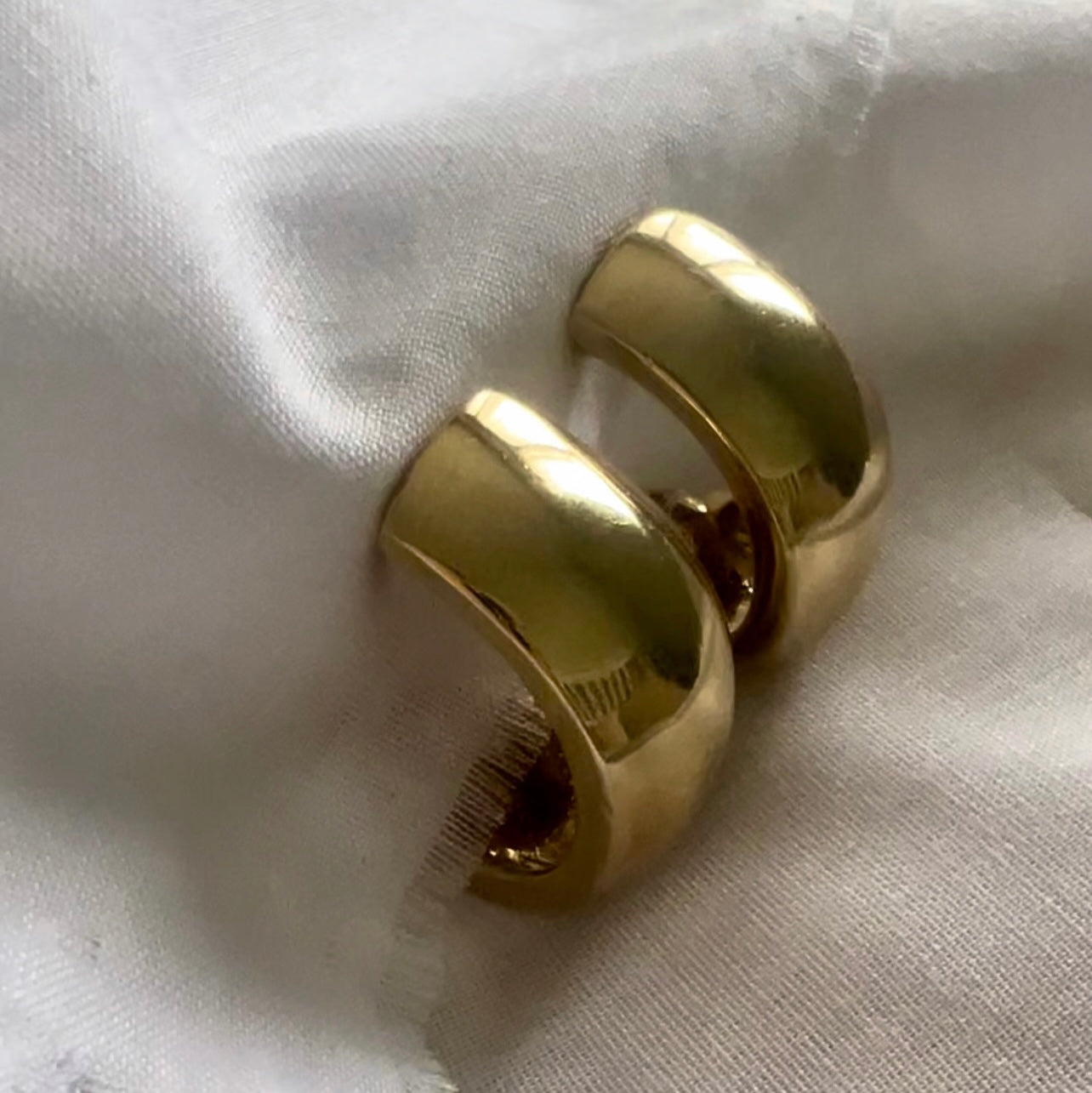 Vintage Monet Costume demi-hoop clip on earrings image 1