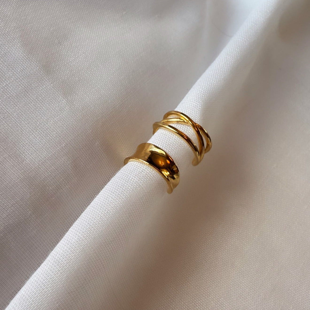 Crux 14ct Gold Plated Ear Cuff