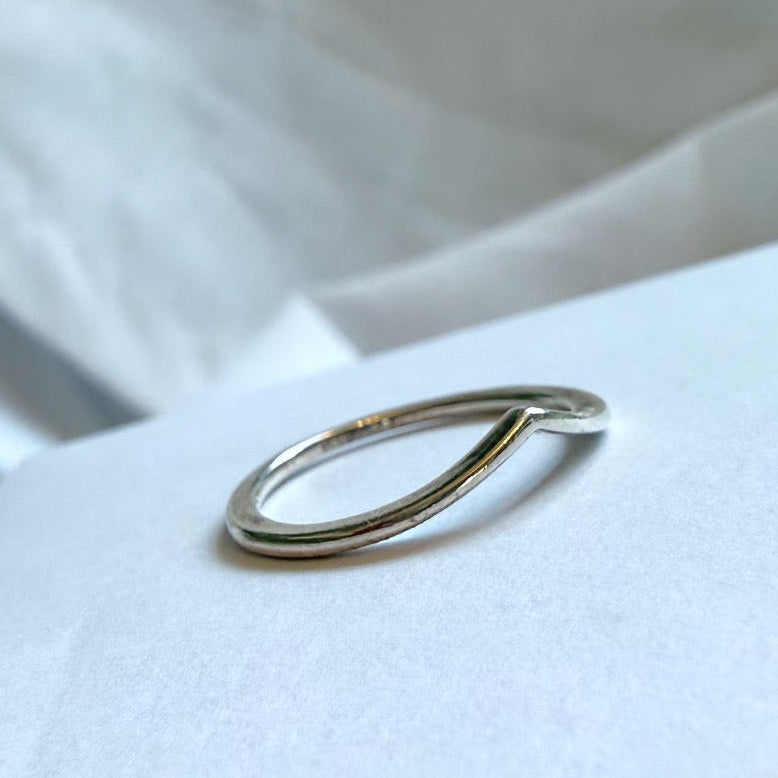 Vintage Silver Wishbone Ring