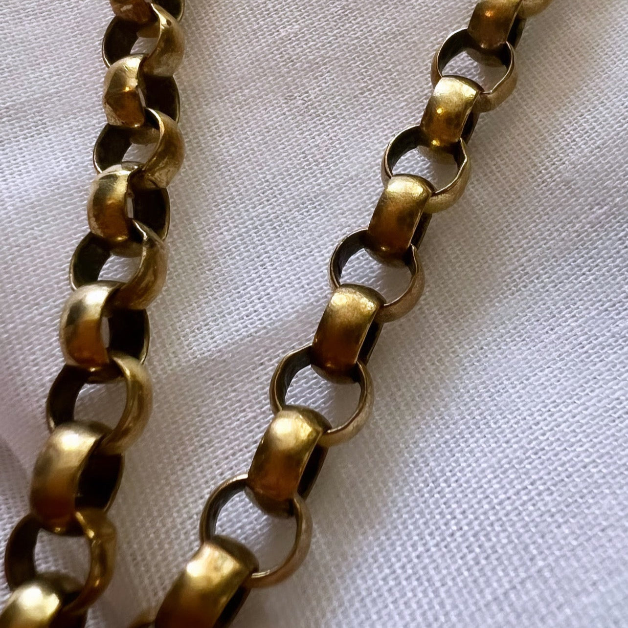 Antique pinchbeck chain necklace image 1