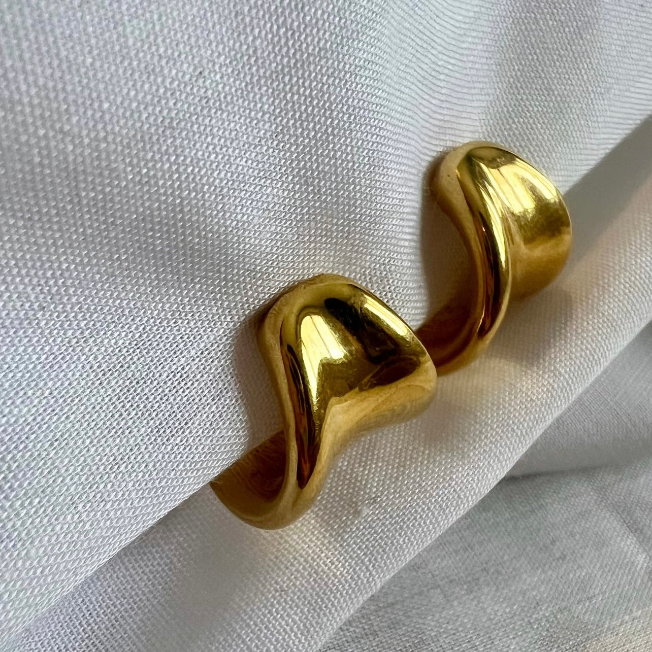 Vintage Monet Costume hoop clip on earrings image 1